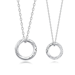 Love Magnetic Couples Sterling Silver Necklaces