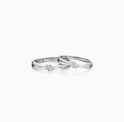 Qianqianjie Couple Rings - Sterling Silver, Unique Design