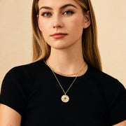 Lumen Star Sapphire September Birthstone Sterling Silver Necklace