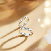 Love Magnetic Couples Sterling Silver Rings