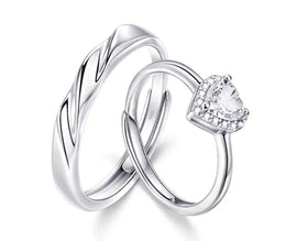 Starlight Series  I Love You  Couple Rings