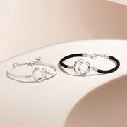 Always & Forever Couples Promise Matching Sterling Silver Bracelets