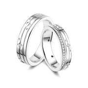 Starlit Melody Sterling Silver Star Matching Rings