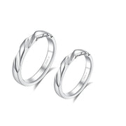 Love Magnetic Couples Sterling Silver Rings