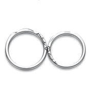 Love Magnetic Couples Sterling Silver Rings