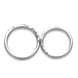 Love Magnetic Couples Sterling Silver Rings