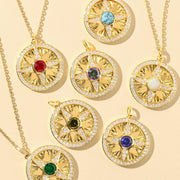 Lumen Star Sapphire September Birthstone Sterling Silver Necklace