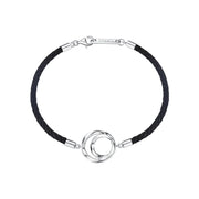 Always & Forever Couples Promise Matching Sterling Silver Bracelets