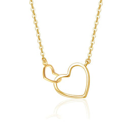 Love Heart 14K Yellow Gold Necklace