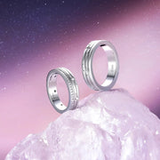 Starlit Melody Sterling Silver Star Matching Rings