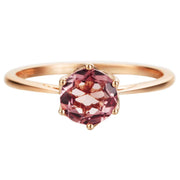 Tourmaline Engagement 14k Rose Gold Ring