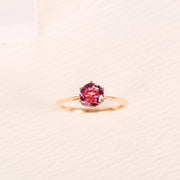 Tourmaline Engagement 14k Rose Gold Ring