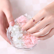 Tourmaline Engagement 14k Rose Gold Ring