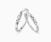 Cat and dog couple ring set