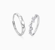 Whisper Couple Ring Set