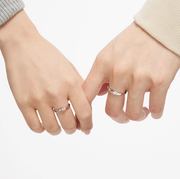 Love-themed couple ring